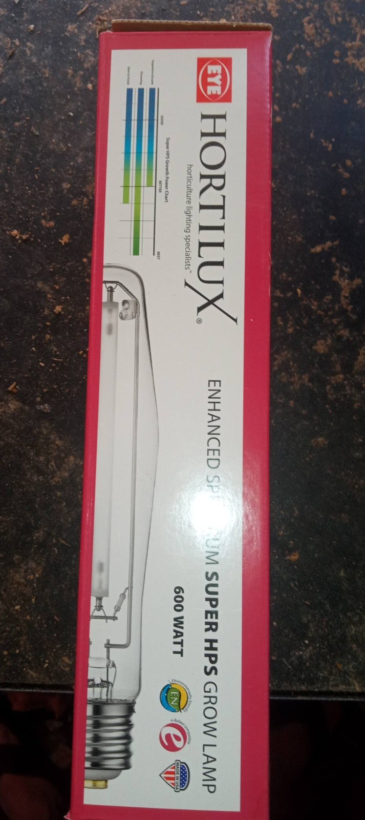 Eye Hortilux USA 600-Watt Ceramic HPS High Pressure Sodium Grow Light Bulb