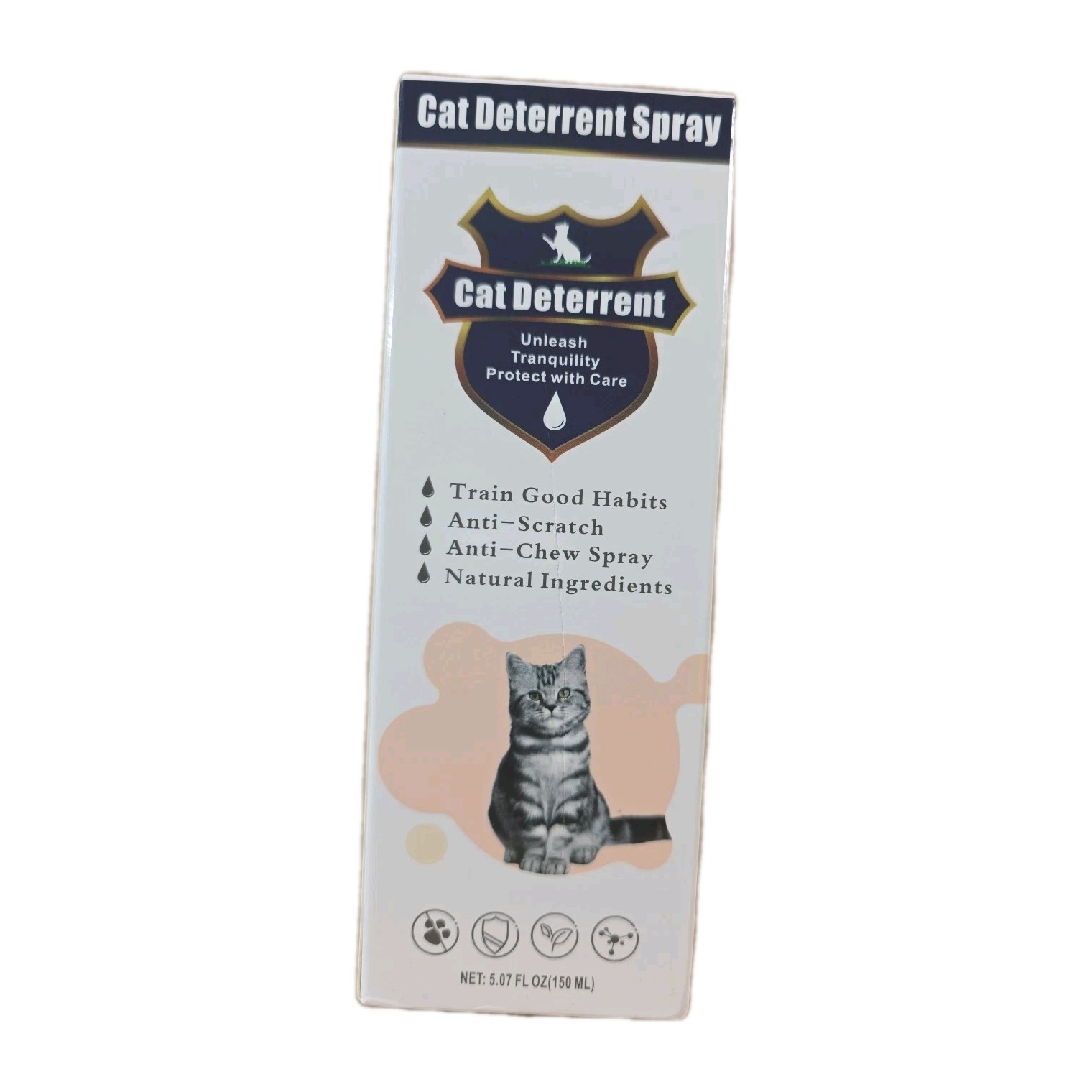 CAT DETERRENT SPRAY - KEEP CATS AWAY - NATURAL INGREDIANTS NEW SEALED