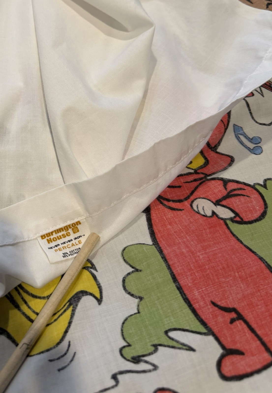 Vtg 70s Casper The Friendly Ghost Twin Flat Sheet Wendy Witch + Ghostly Trio