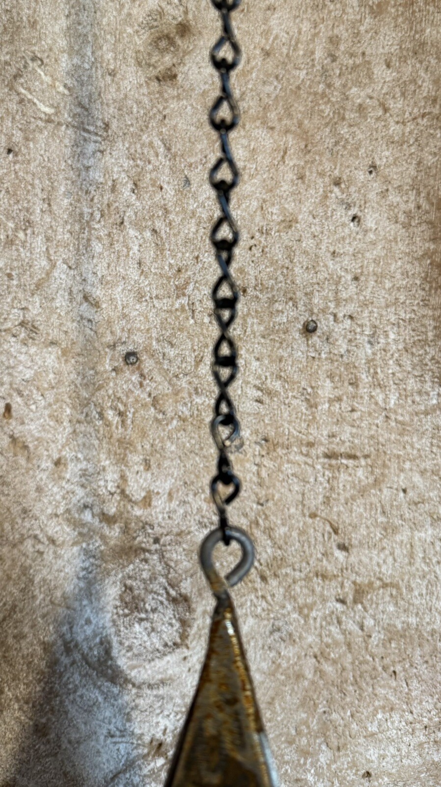 Large Handmade Joe Coniff North Country Style Triangle Wind Chime Bell W/ Option