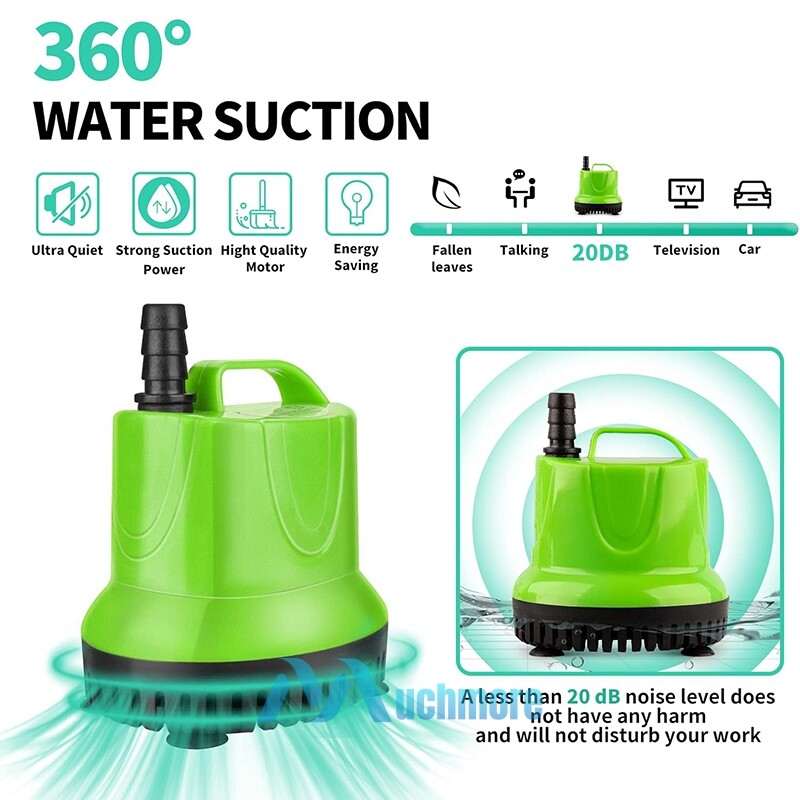 1000GPH Submersible Water Pump for Pond Aquarium Hydroponics Fish Tank Fountain