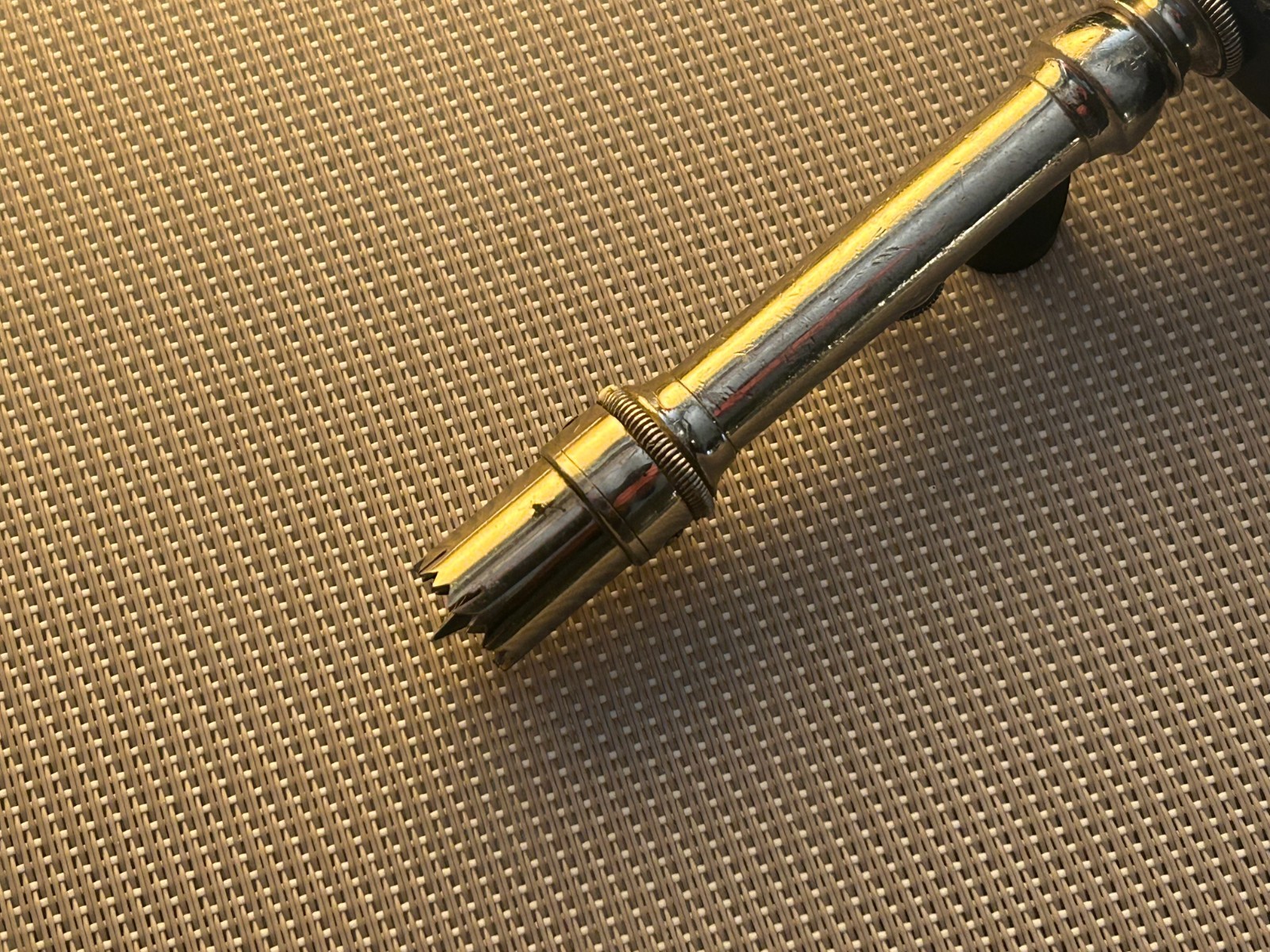 Antique Surgical Trepanation Tool / Germany ? / 19th century / Wood Ebony Handle