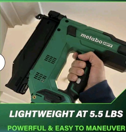Metabo HPT 18V Cordless 18-Gauge Brad Nailer Kit Batt+Charge, Brushless NT1850DG