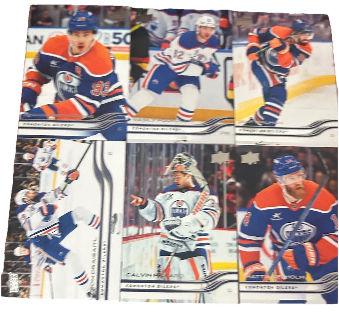 Edmonton Oilers 2025-26 UD Series 2 Team Set (6 Cards)