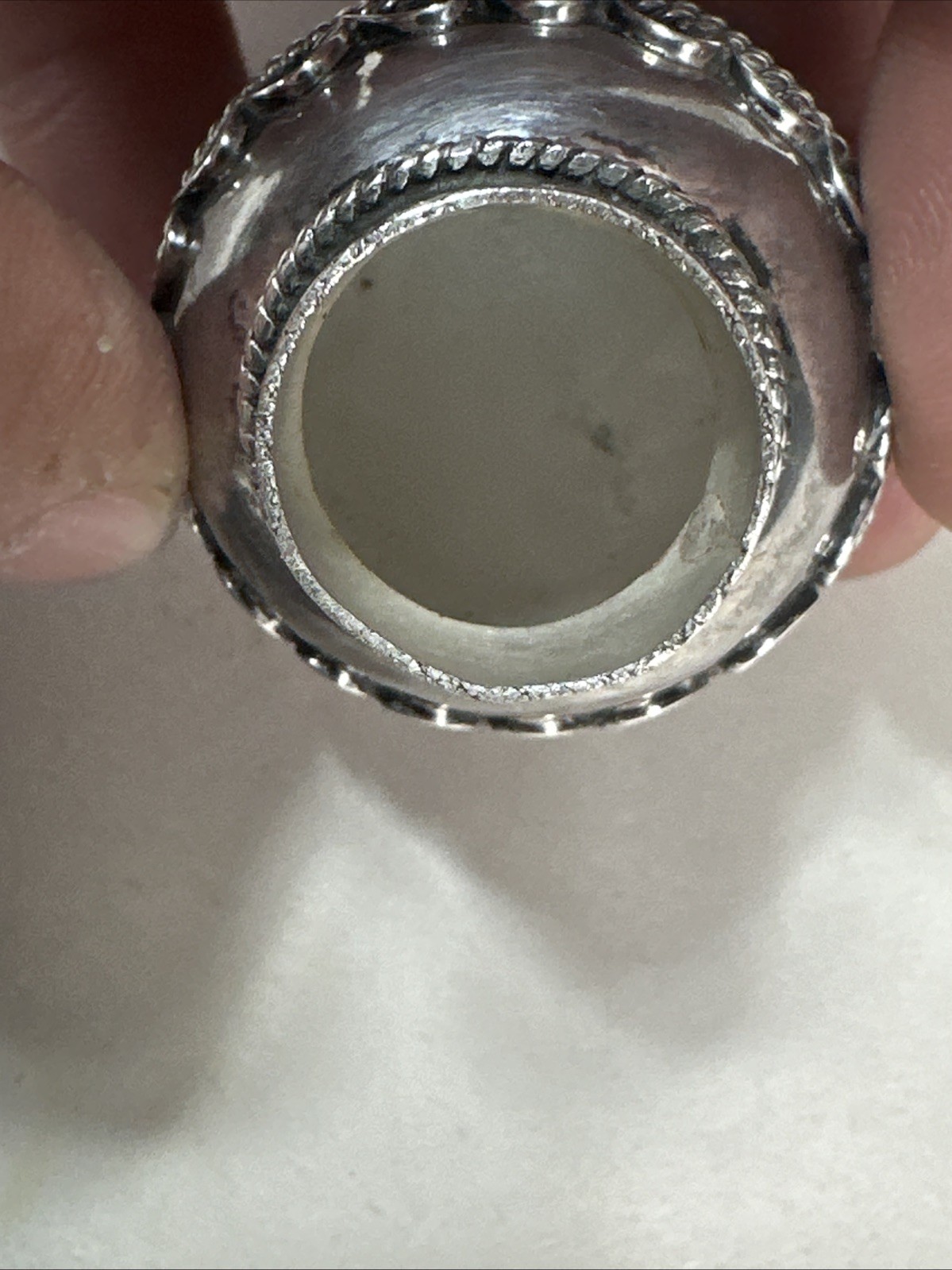 Vintage Sterling Silver Middle Eastern Prayer Scroll Holder