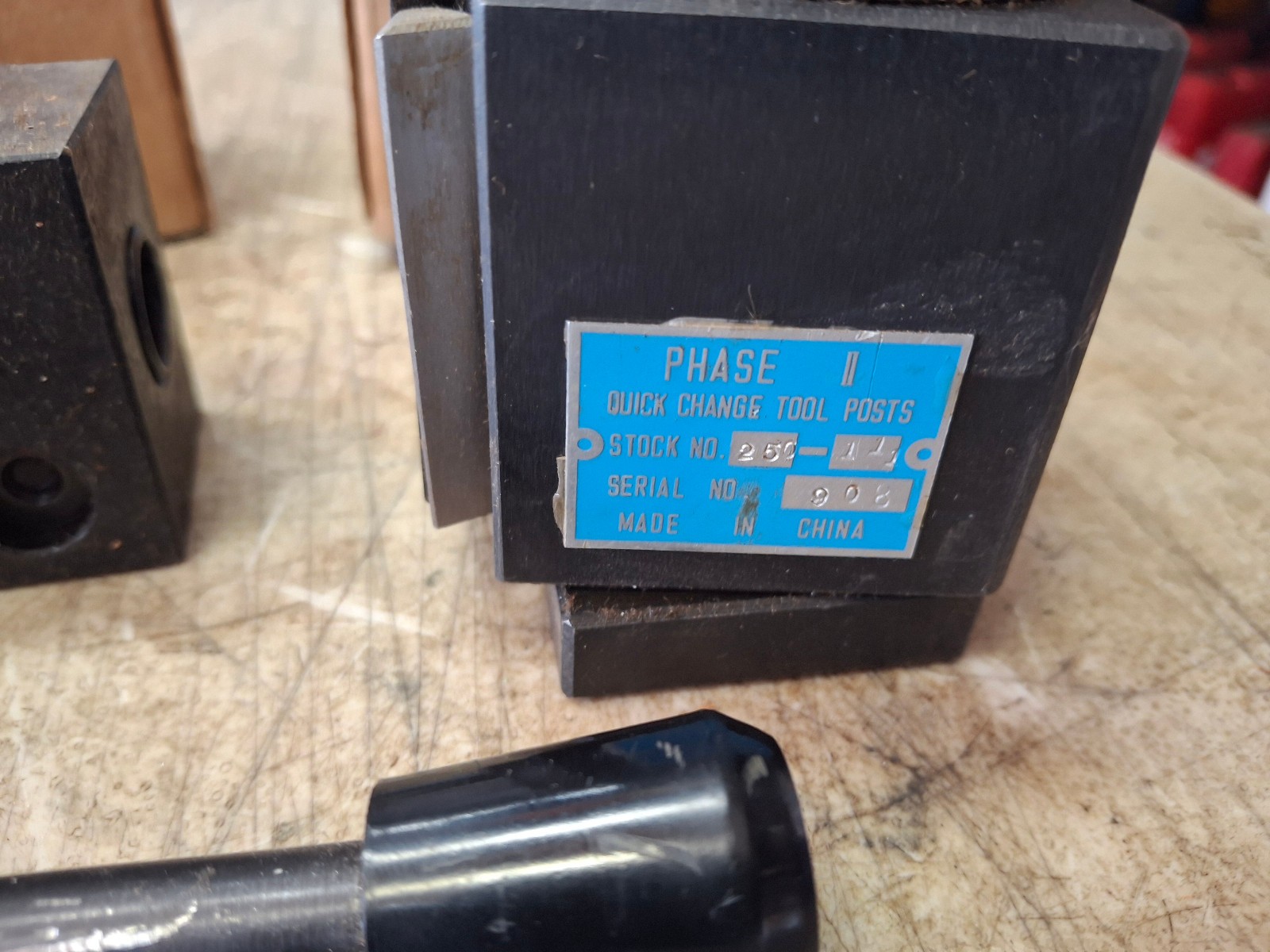 PHASE II #250-111 Wedge Type Quick Change Tool Post w/ 250-104 / 107 / 101