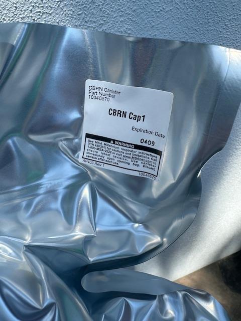 MSA CBRN Cap 1 Gas Mask Air Filter Canister Factory Sealed 10046570