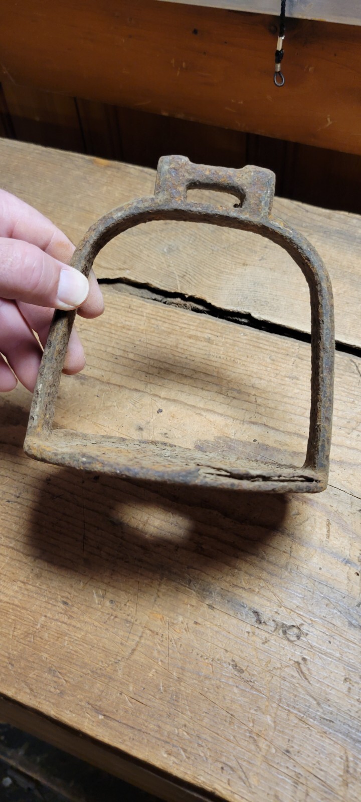 Pair 1700's Vintage Antique Spanish Colonial Iron Metal Stirrup Artifact 18th c