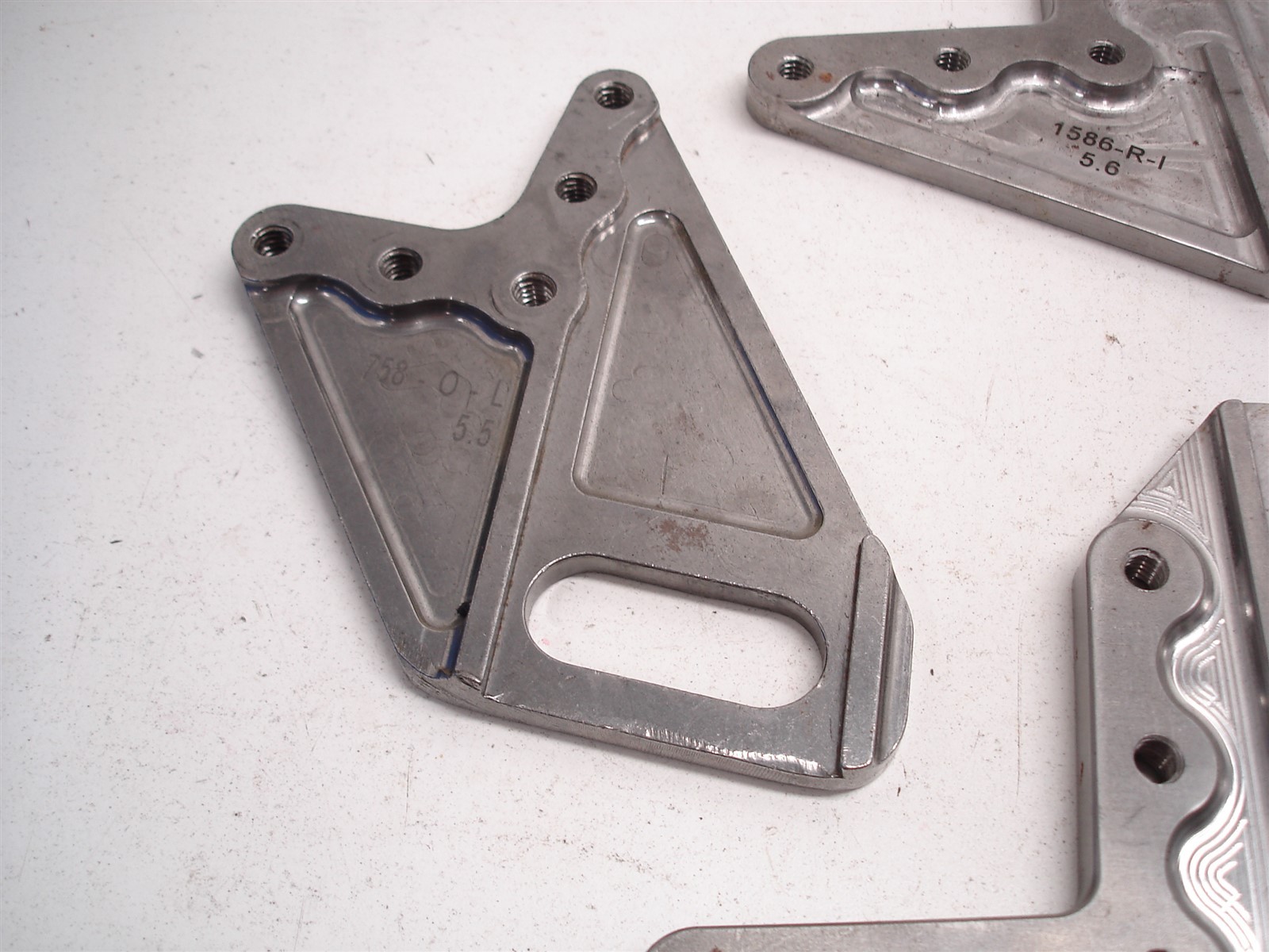22 NASCAR LOWER CONTROL ARM STEEL MOUNTING BRACKETS / PLATES FOR ECCENTRIC SLUGS