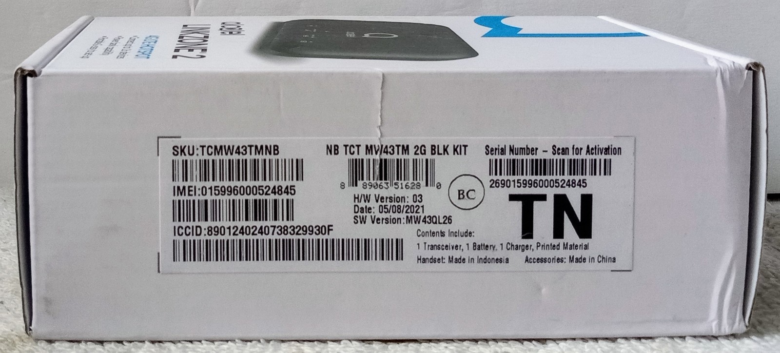 Alcatel Linkzone 2 4G LTE Hotspot Portable Wi-Fi 16 Device 4400 mAh Black Sealed