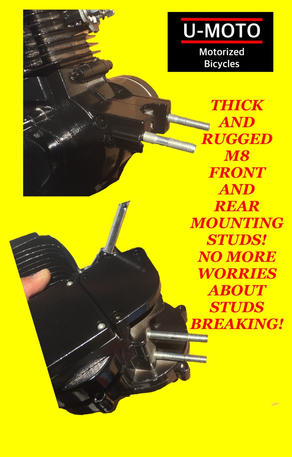 U-MOTO 2-STROKE COMPLETE DIY MOTORIZED BICYCLE KIT WITH 26" BIKE!