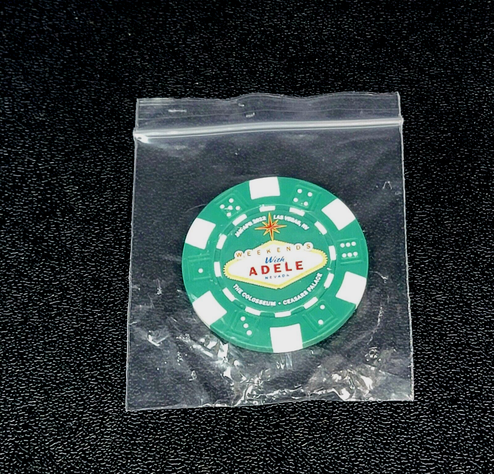 Weekends with Adele Poker Chip Magnet Caesars Palace Las Vegas Colosseum Token