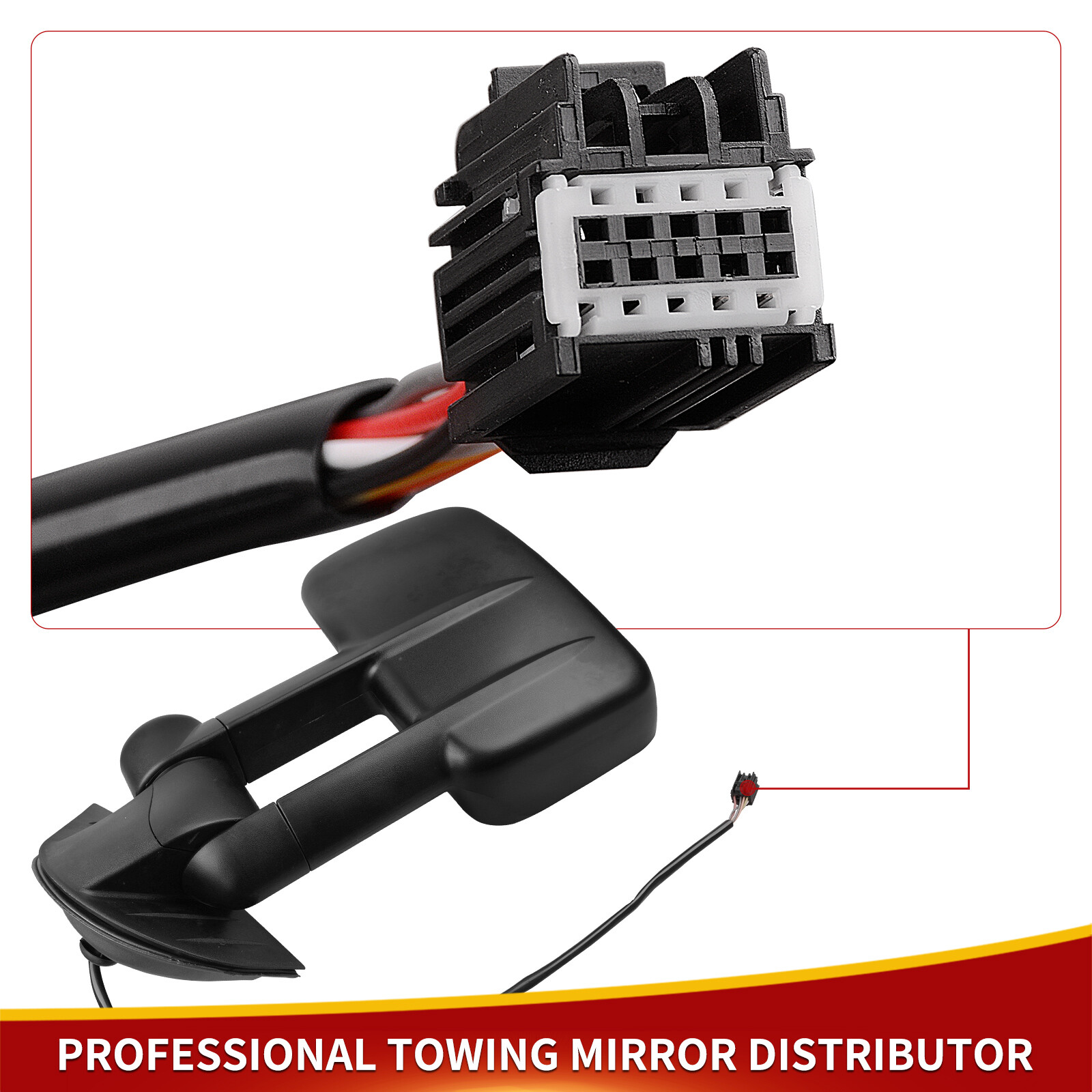 Pair Power Heated Tow Mirrors For 2007-2013 Chevy Silverado 1500 2500 3500 HD