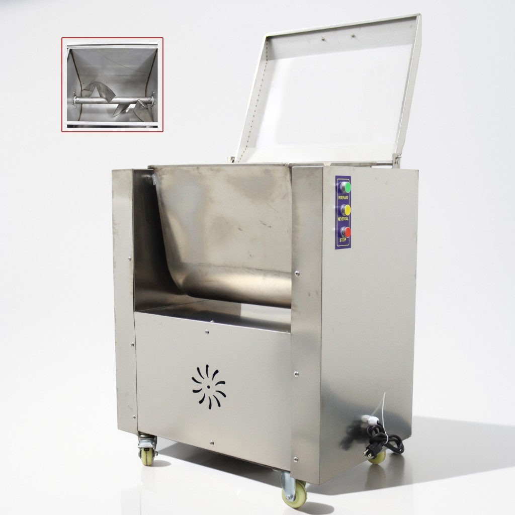 50L Commercial Electric Meat Mixer Stainless Food Processing Machine 2HP 110V