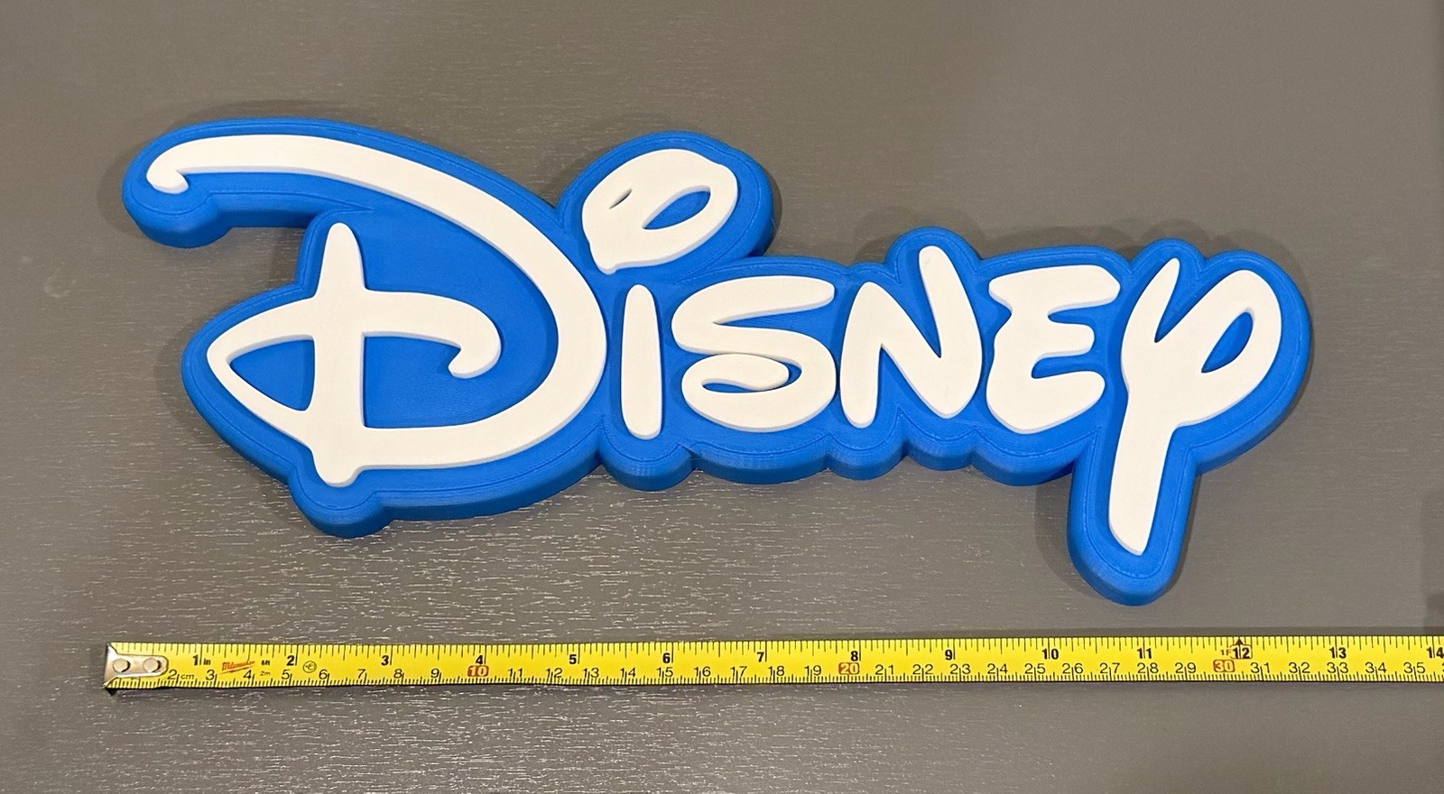 WALT DISNEY LOGO SIGN PLAQUE 13” WIDE LARGE  TRUSTED SELLER  SEE FEEDBACK