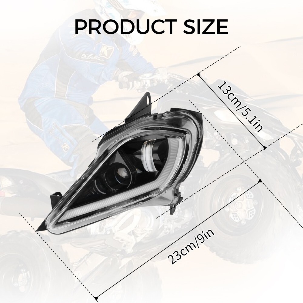 For 2006-2025 YAMAHA YFZ 450 RAPTOR 350 700 700R LED Headlights Set Head Lamps