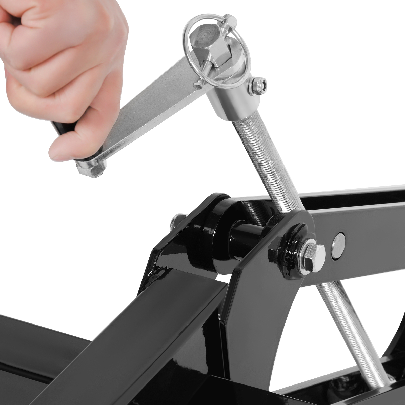 Black Manual Quick Implement Lift 50 Inches For ATV / UTV with 2" Receiver