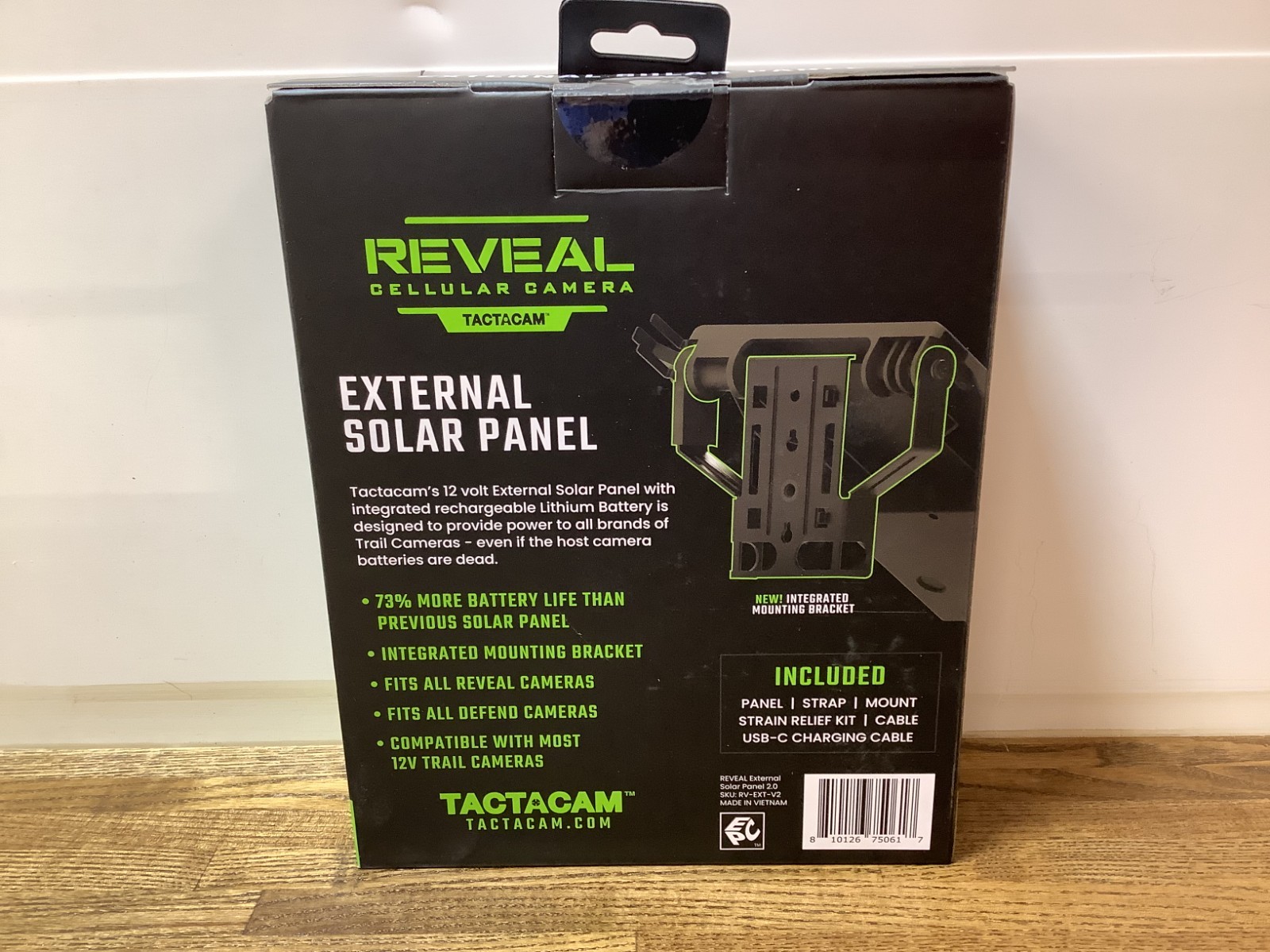 NEW Reveal by Tactacam 2.0 External Solar Panel RV-EXT-V2