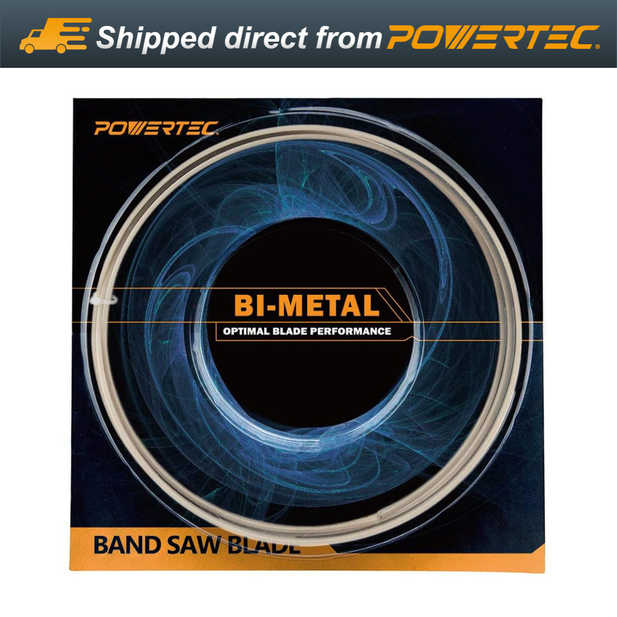 POWERTEC Bi-Metal Band Saw Blade 72-1/2"x1/2"x14 TPI for Benchtop Bandsaws 13250