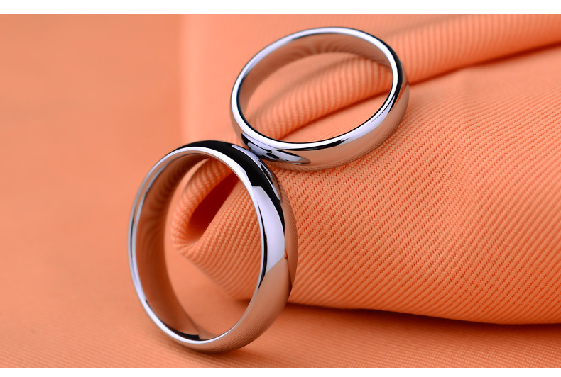 Tungsten Carbide Silver Color Wedding Band Mens Womens Engagement Bridal Ring