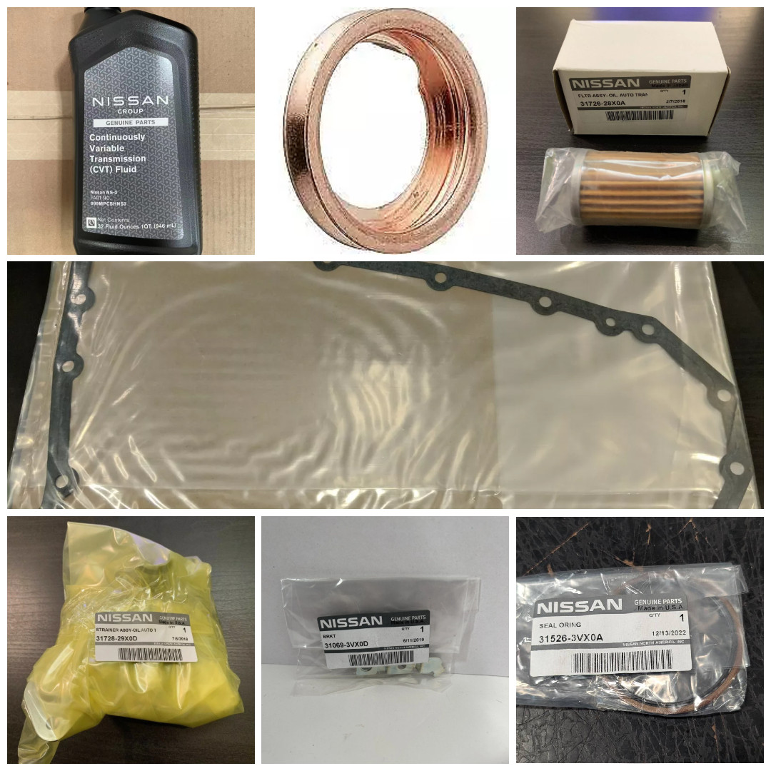 RE0F10E/JF017E GENUINE Nissan NS-3 CVT 5qt Transmission Service Kit