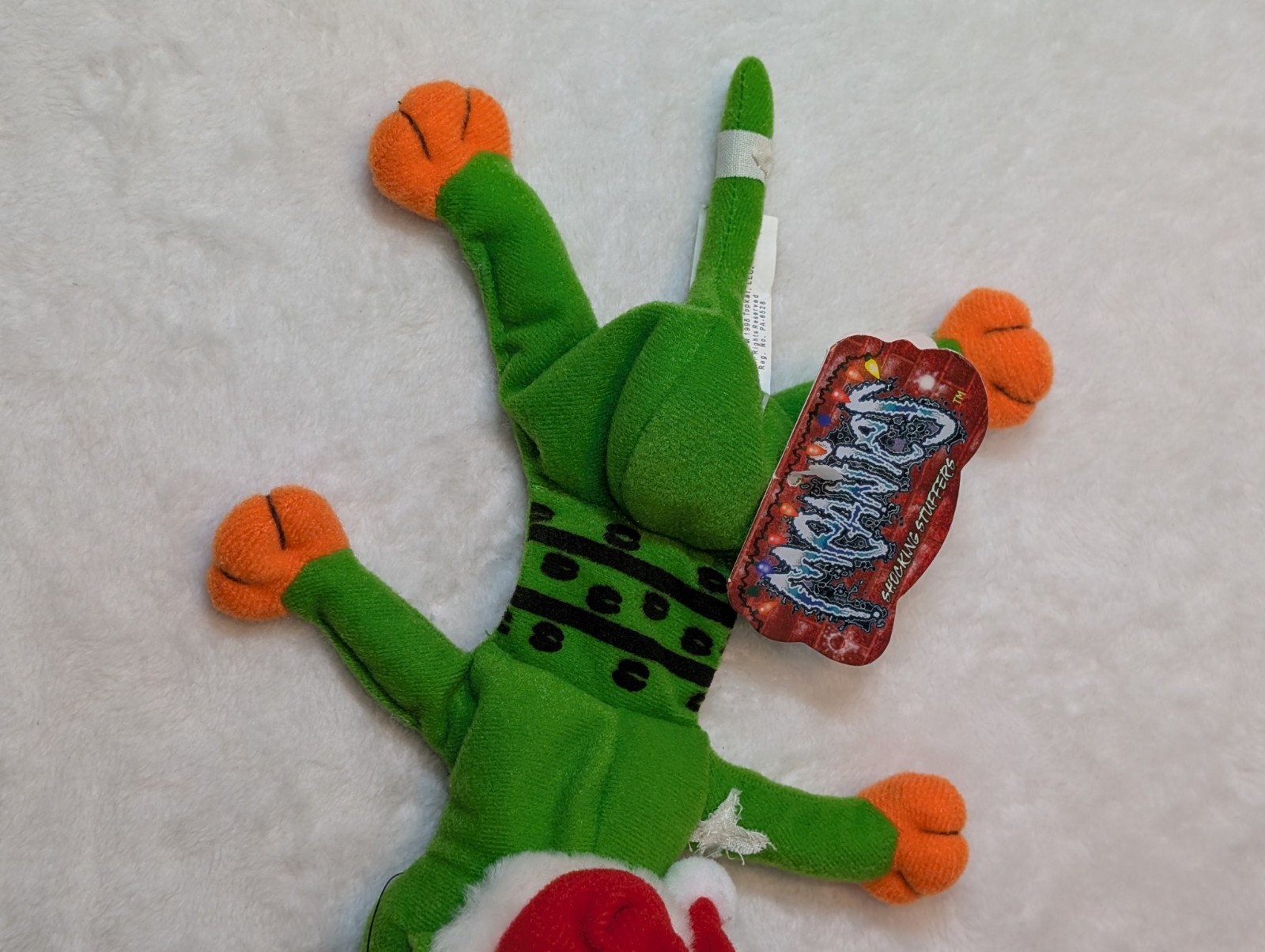 Vintage 90s Meanies Plush Lot 3 Holiday Valentine's Day , Xmas Stocking Stuffers