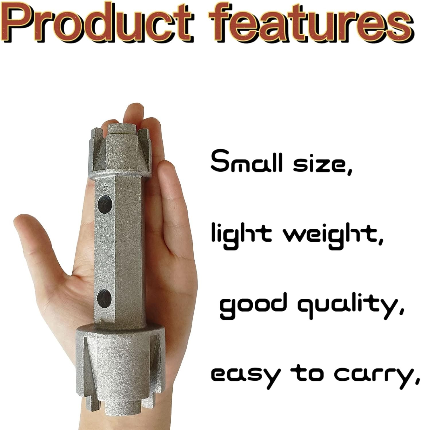 Tub Drain Remover & Basin Wrench, Dual Ended Ratchet Wrench Use to Silver