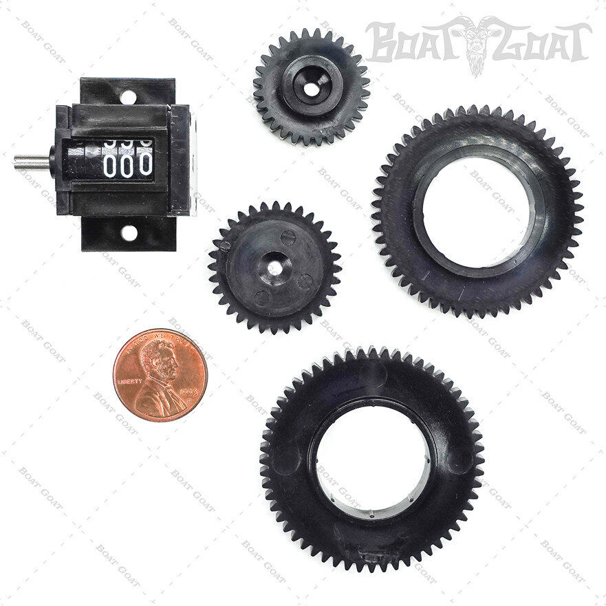 Cannon Downrigger Depth Counter + Gear Kit - MANUAL - UNIVERSAL KIT - 3 Digit