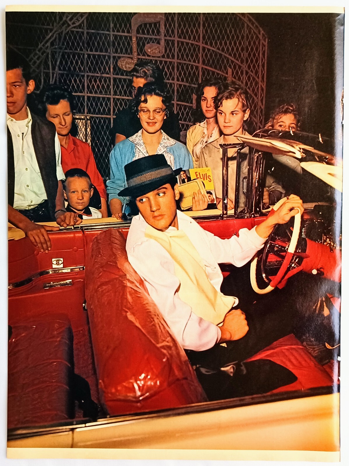 ELVIS PRESLEY~ORIG RETRO 1977 POSTER~VTG FULL PAGE PRINT MAGAZINE PINUP CLIPPING