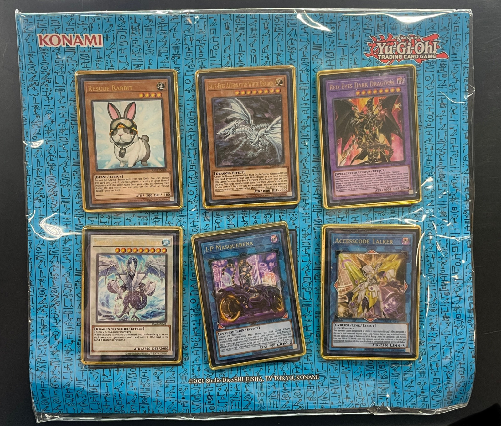 Yugioh 25th Anniversary Metal Pin Sets Purple orBlue or both! NEW Flat $9 ship