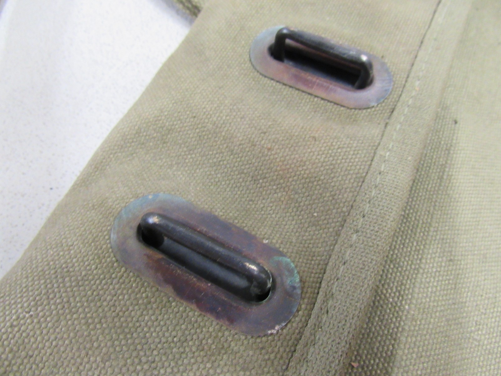 Korean War Era US Mail Bag w/ Locking Strap Canvas 1950 Dated Post WW2