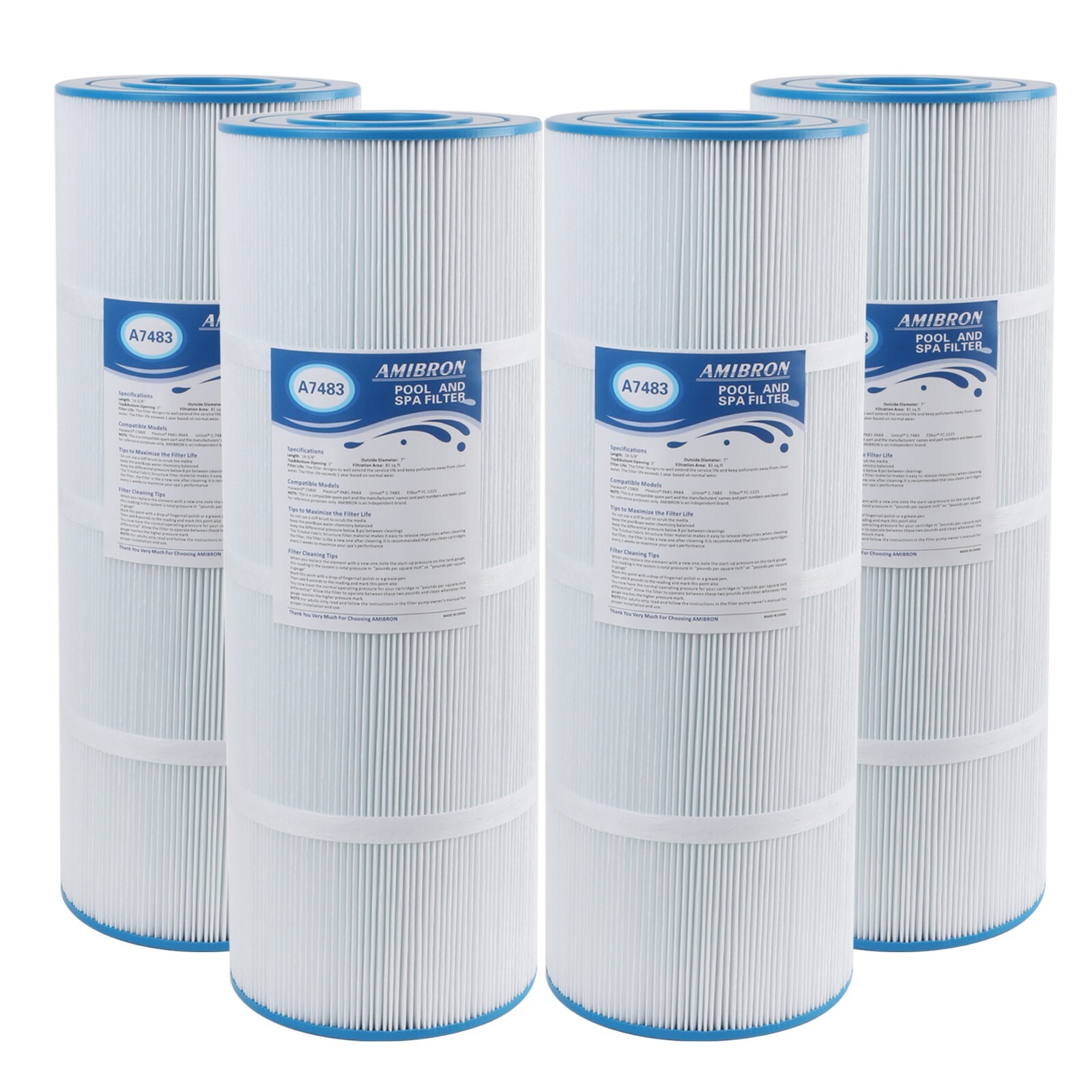 4pack C3030 AmiBron C-7483  Swim Claer Replaces Hayward C3025，C580E，CX580XRE