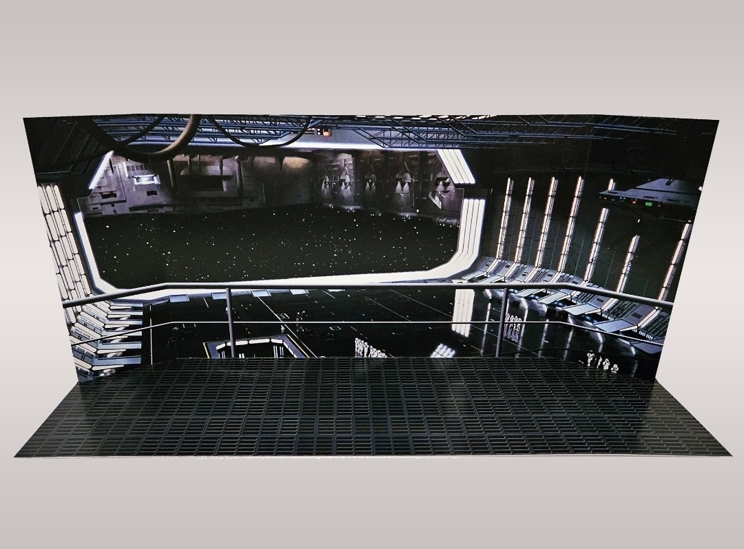 Hangar Bay Backdrop Display 2 Pack Star Wars Hasbro Kenner Ships Free