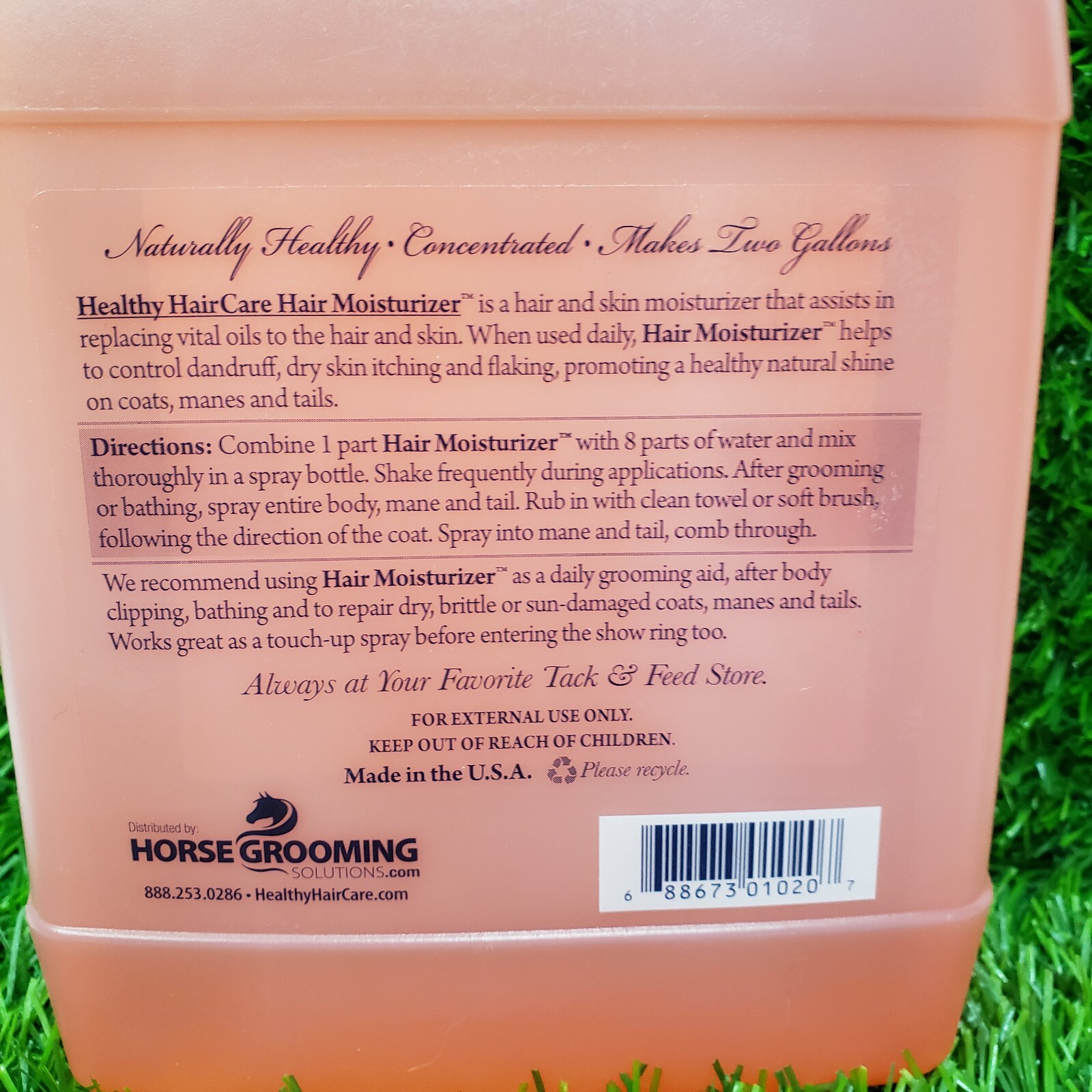 Healthy HairCare HAIR MOISTURIZER Concentrate 32 oz. For Horse coat mane tail