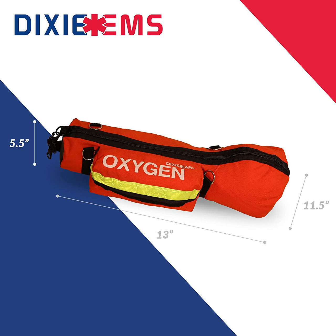 DIXIGEAR Padded Oxygen O2 Carry Bag for D Cylinder Oxygen Tank