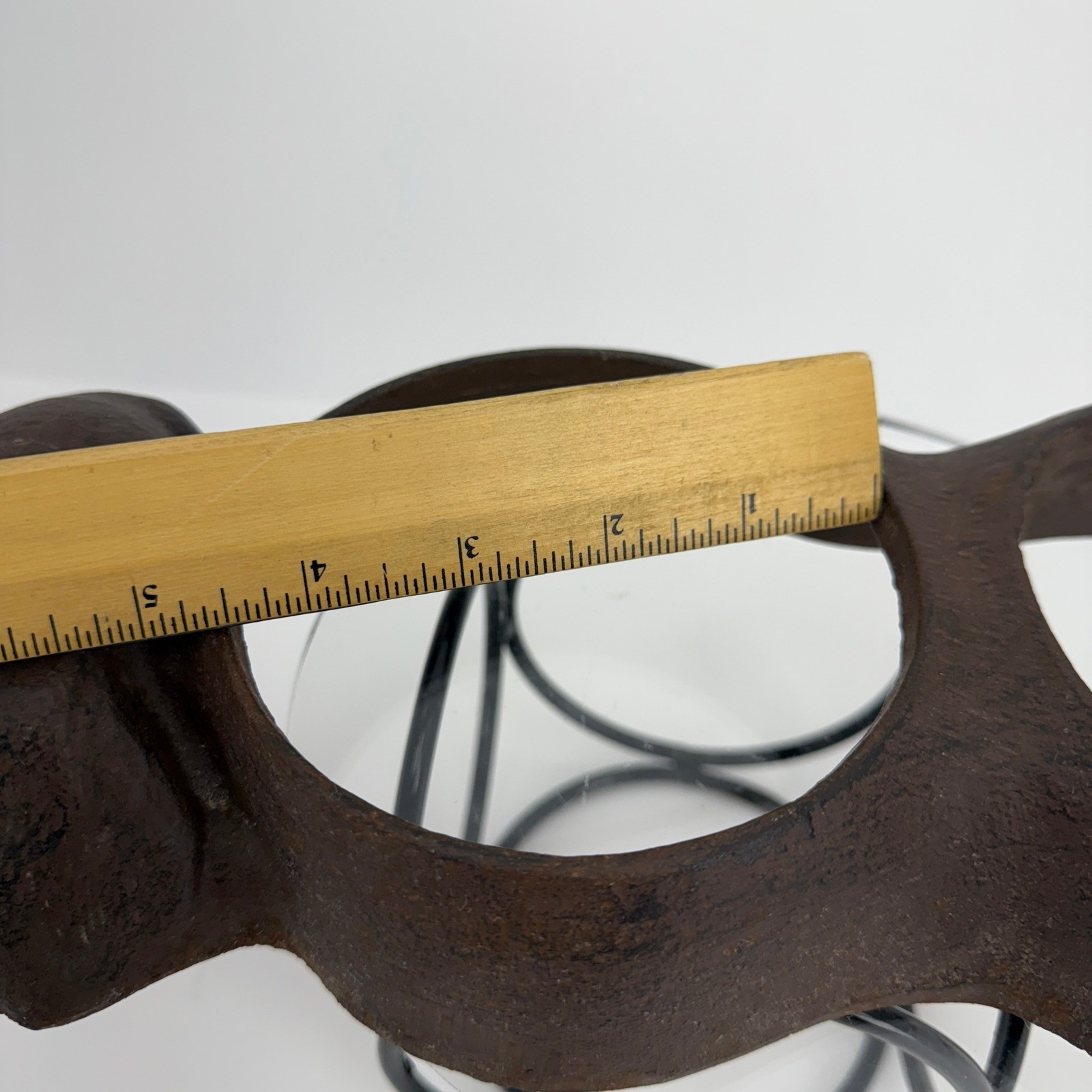 Vintage Cast Iron Dog Feeder Plant Holder Home Garden Cast Iron Sculpture Boho