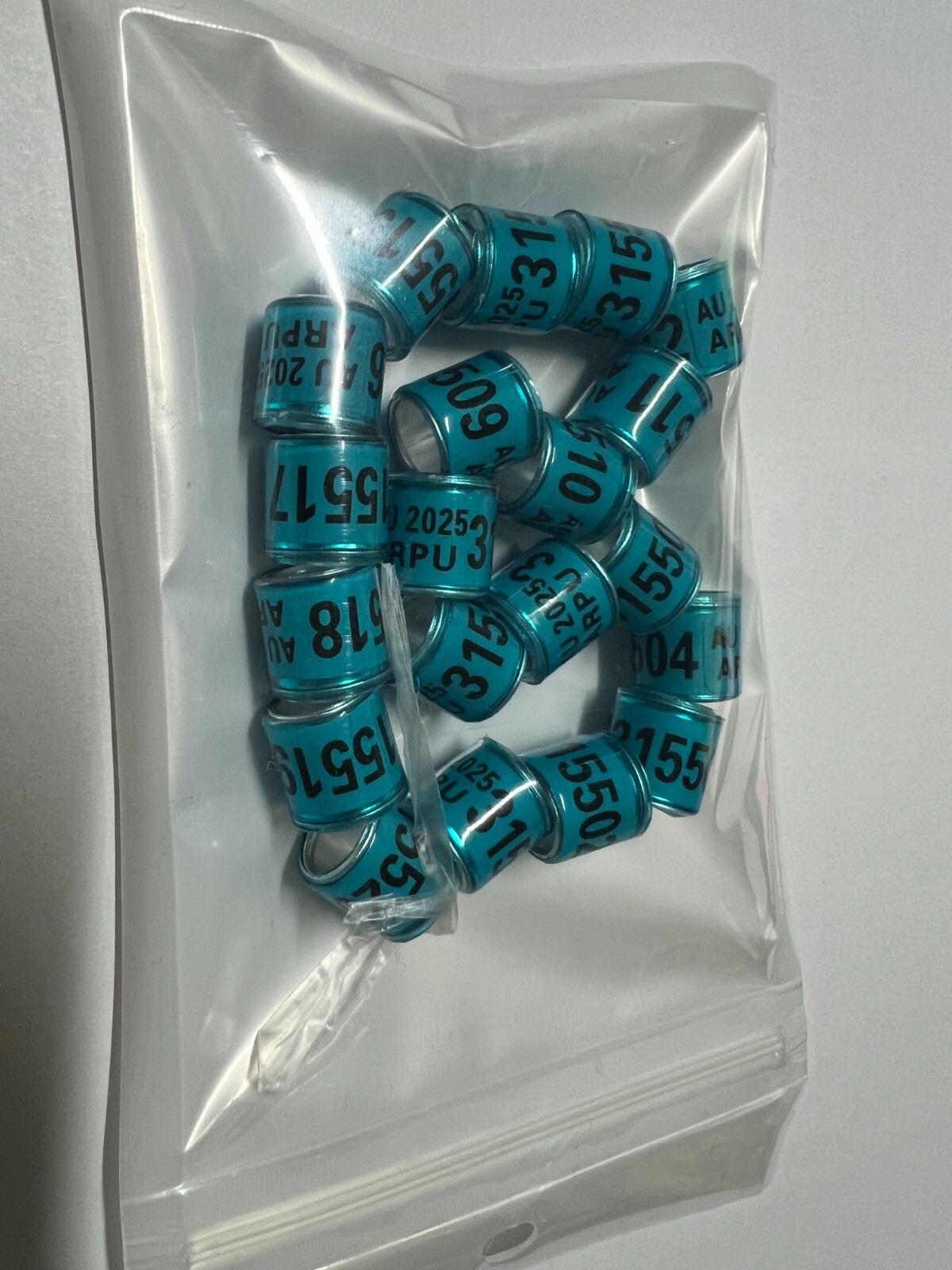 2025 8mm pigeon leg rings identify dove bands, Lot of 20