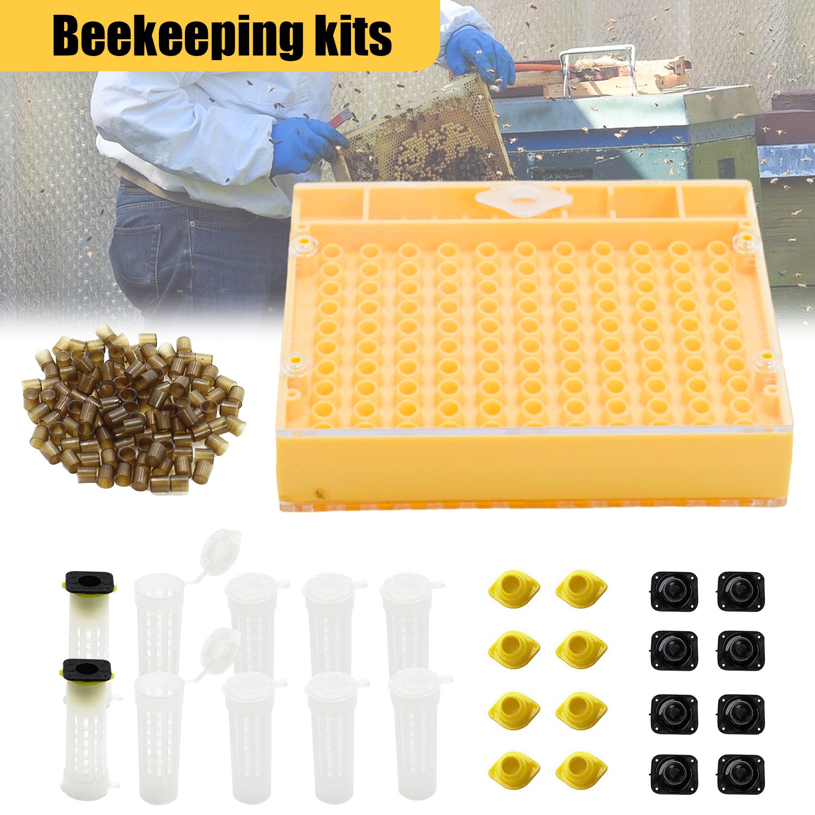 Beekeeper Queen Rearing Kit with nicot Queen Rearing System Equipment Tools