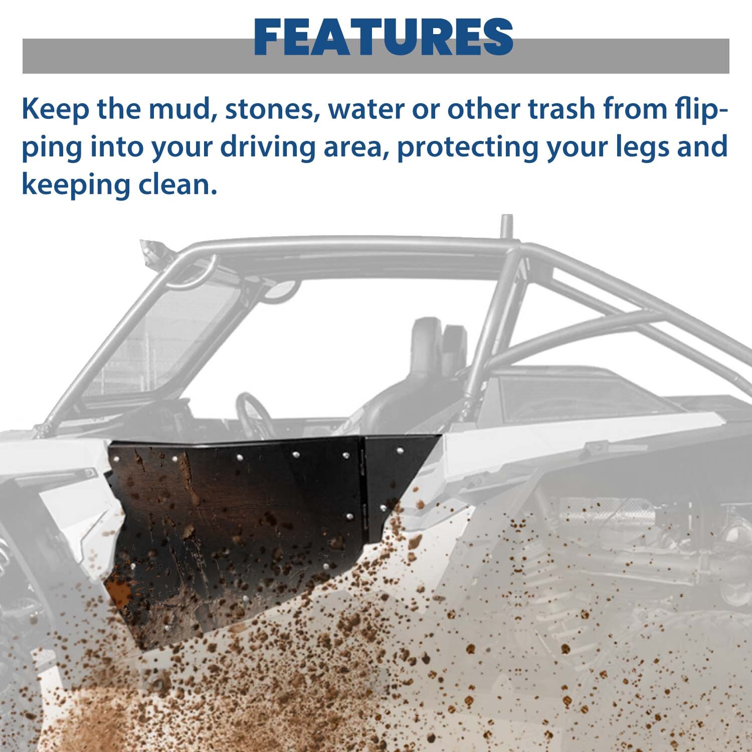 Pair Aluminum Full Doors UTV Side for 14-22 Polaris RZR XP 1000 Turbo S FOX High