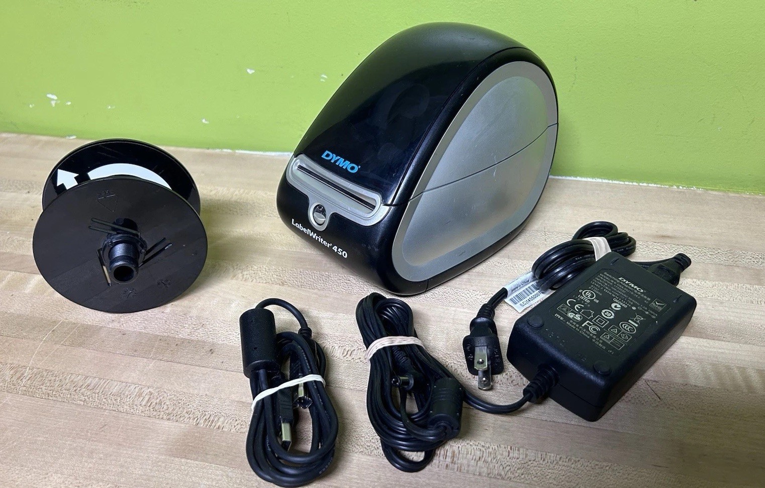 DYMO LabelWriter 450 Thermal Label Printer 1750110 USB w/ AC Power /USB/Reel