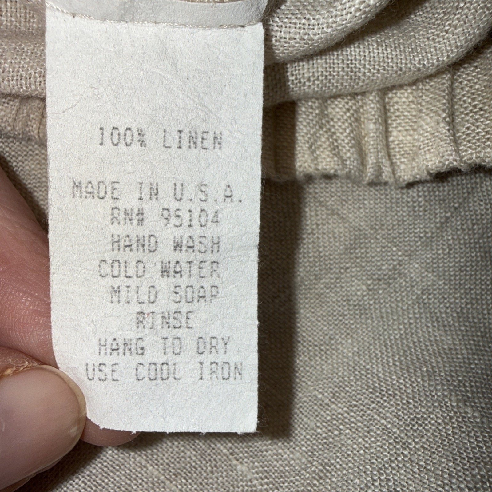 Bodil 100% Linen Boho Size Large Women’s Wide Leg Loose Fit gypsy Bloomer Pants