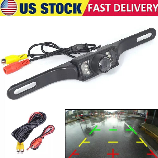 CMOS Car Rear View Backup Parking Reverse Camera Back HD Vision Waterproof 7 LED