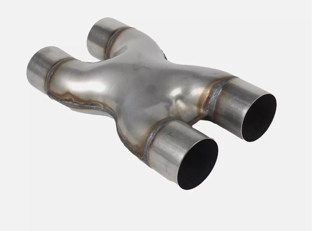 X-pipe 3" Universal exhaust pipe 304 stainless steel