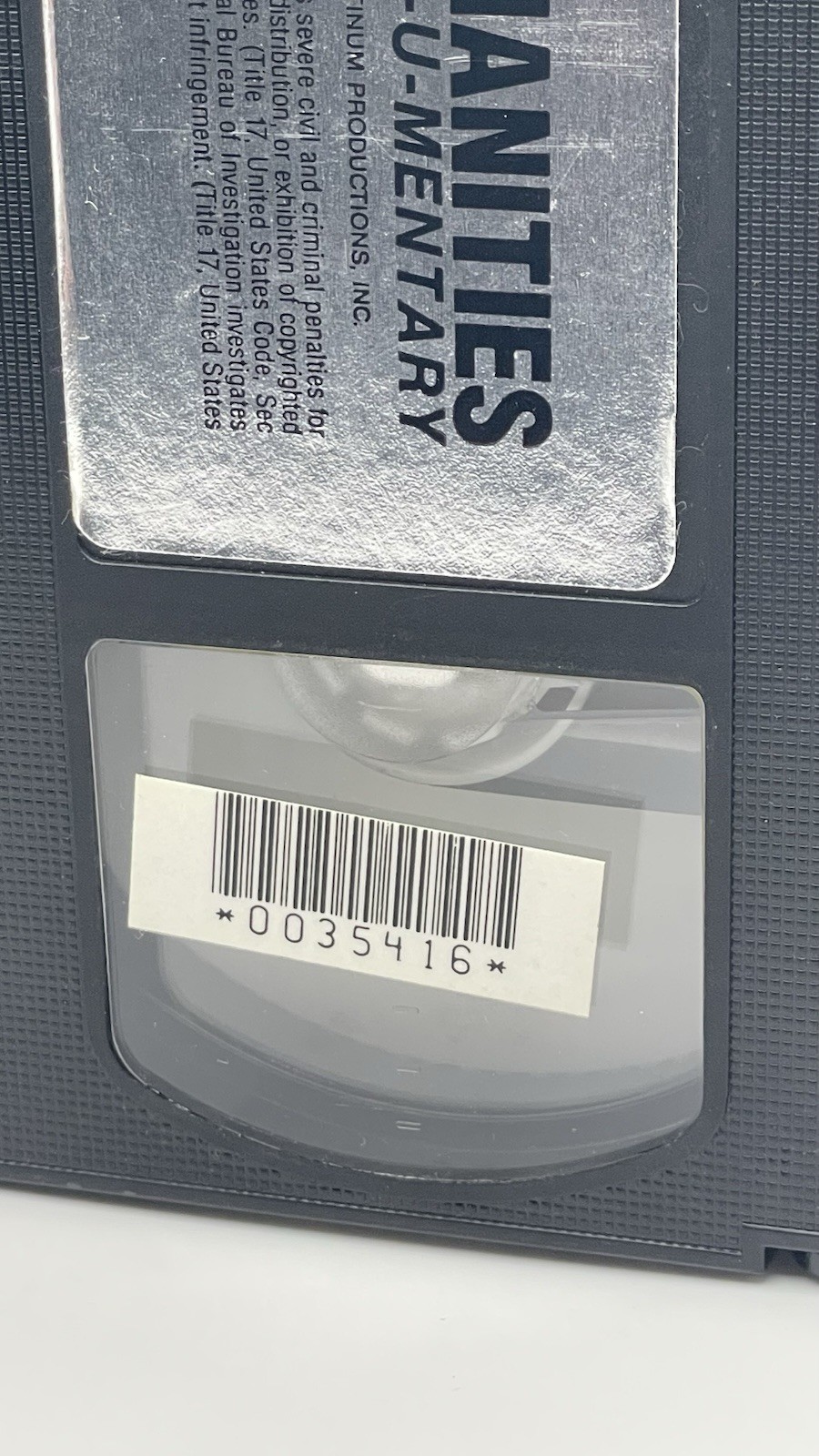 INHUMANITIES VHS The Ultimate Death Experience Slipcover Rare Live Footage Gore