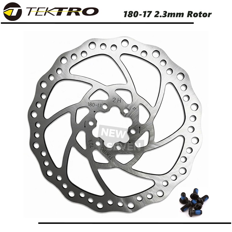 Tektro 180-17 E-Bike Hydraulic Disc Brake Rotor 6 Bolts 2.3mm thickness In Bulk