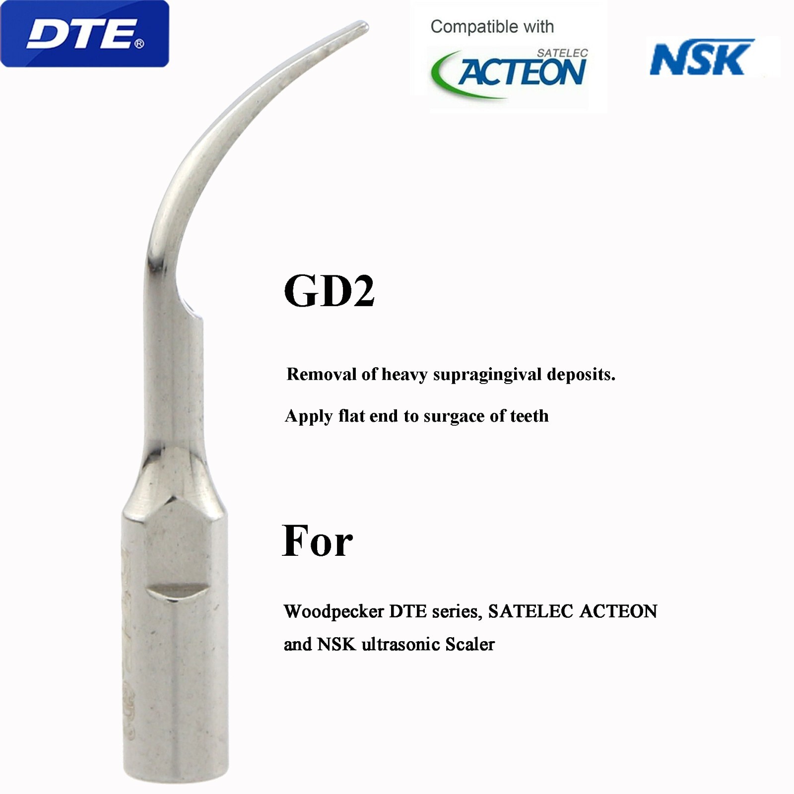 Woodpecker Dental Ultrasonic Piezo Scaler Tips Endo Perio DTE SATELEC NSK EMS
