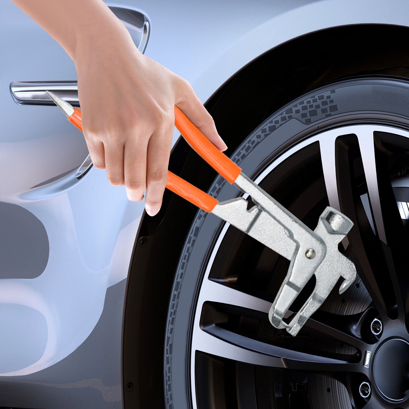 Car Wheel Weight Pliers Hammer Vehicle Balance Balancer Tool Metal Tire Repair