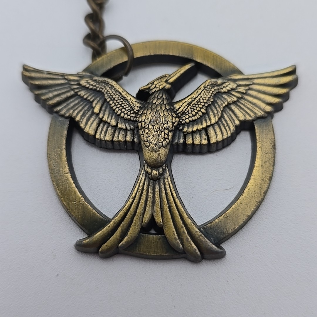 Hunger Games Mocking Jay Metal Key-Chain Key Ring Catching Fire Movie Promotion!
