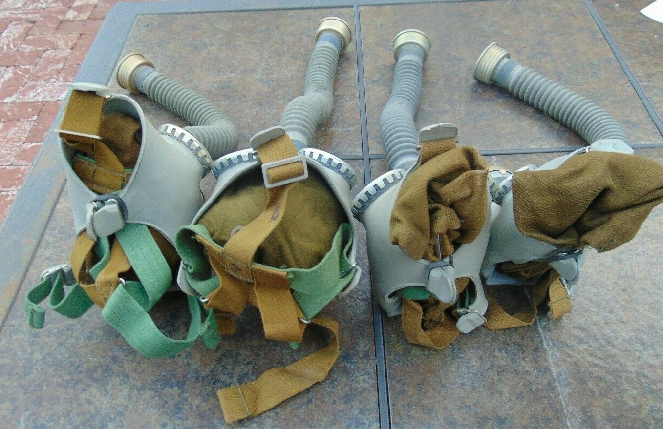 Russian Child's Cold WarGas Mask w/sack, new old stock, sizes 1-4, free shipping