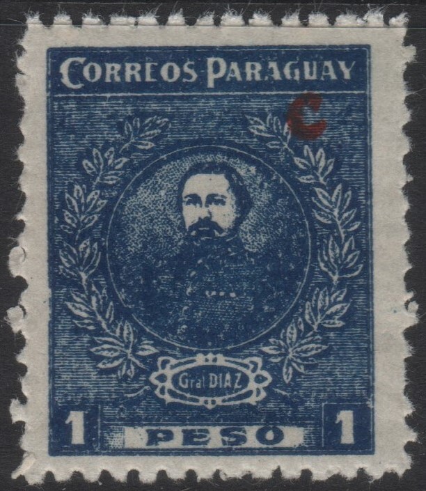 Paraguay Scott L6-L10 Interior Office Issues 1924-1926 VF Overprint Selection.